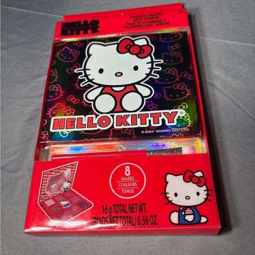 New Hello Kitty 8-Shade Shadow Palette - Red Packaging